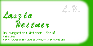 laszlo weitner business card
