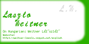 laszlo weitner business card